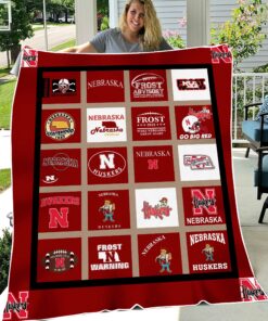 NCAA University of Nebraska Cornhuskers Sherpa Fleece Blanket