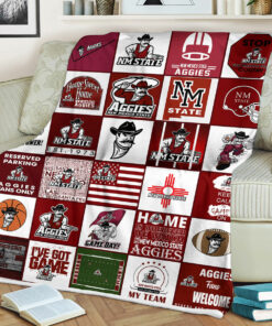 NCAA University of New Mexico State Aggies Sherpa Fleece Blanket