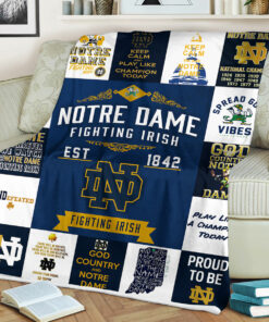 NCAA University of Notre Dame Fighting Irish Sherpa Fleece Blanket