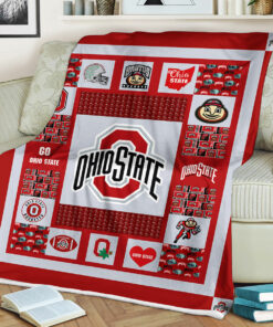 NCAA University of Ohio State Buckeyes Sherpa Fleece Blanket