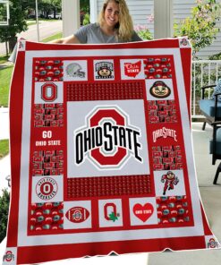 NCAA University of Ohio State Buckeyes Sherpa Fleece Blanket