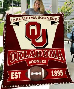 NCAA University of Oklahoma Sooners Sherpa Fleece Blanket