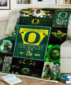 NCAA University of Oregon Ducks Sherpa Fleece Blanket