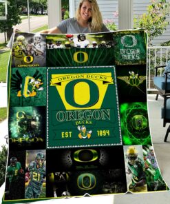 NCAA University of Oregon Ducks Sherpa Fleece Blanket