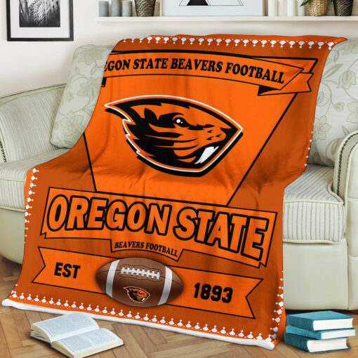 NCAA University of Oregon State Beavers Sherpa Fleece Blanket