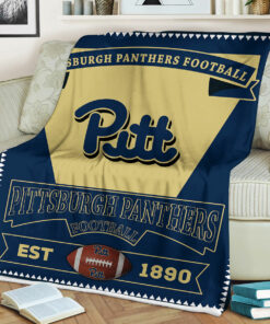 NCAA University of Pittsburgh Panthers Sherpa Fleece Blanket