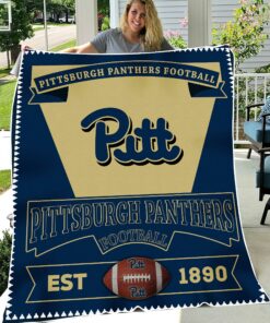 NCAA University of Pittsburgh Panthers Sherpa Fleece Blanket