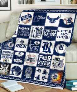NCAA University of Rice Owls Sherpa Fleece Blanket