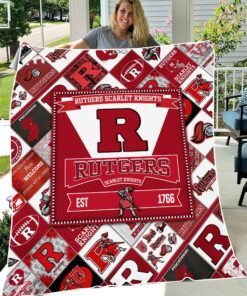 NCAA University of Rutgers Scarlet Knights Sherpa Fleece Blanket