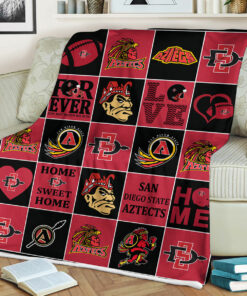 NCAA University of San Diego State Aztecs Sherpa Fleece Blanket
