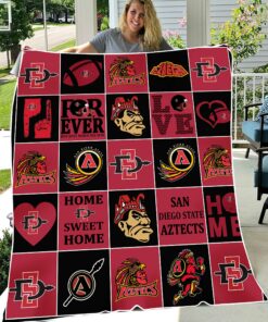 NCAA University of San Diego State Aztecs Sherpa Fleece Blanket