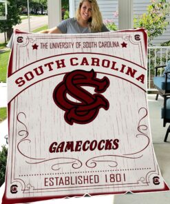 NCAA University of South Carolina Gamecocks Sherpa Fleece Blanket