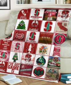 NCAA University of Stanford Cardinal Sherpa Fleece Blanket