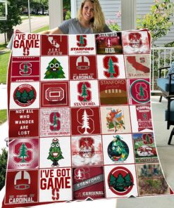 NCAA University of Stanford Cardinal Sherpa Fleece Blanket