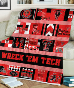 NCAA University of Texas Tech Red Raiders Sherpa Fleece Blanket