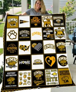 NCAA University of Umbc Retrievers Sherpa Fleece Blanket