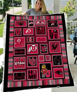 NCAA University of Utah Utes Sherpa Fleece Blanket