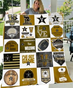 NCAA University of Vanderbilt Commodores Sherpa Fleece Blanket