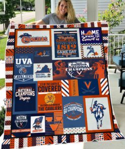 NCAA University of Virginia Cavaliers Sherpa Fleece Blanket