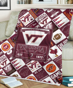 NCAA University of Virginia Tech Hokies Sherpa Fleece Blanket