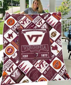 NCAA University of Virginia Tech Hokies Sherpa Fleece Blanket