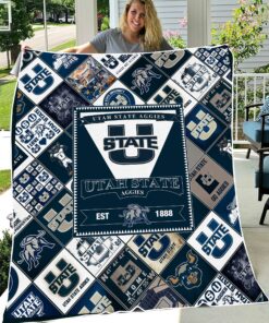 NCAA Utah State Aggies Quilt Blanket.jpg
