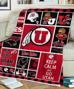 NCAA Utah Utes Sherpa Fleece Blanket
