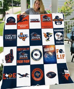 NCAA Utsa Roadrunners Sherpa Fleece Blanket