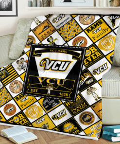 NCAA VCU Rams Sherpa Fleece Blanket Gifts For Fans