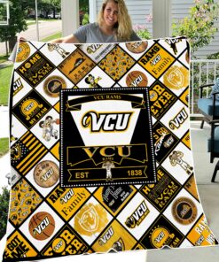 NCAA VCU Rams Sherpa Fleece Blanket Gifts For Fans