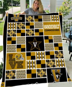 NCAA Vanderbilt Commodores Sherpa Fleece Blanket Gifts For Fans
