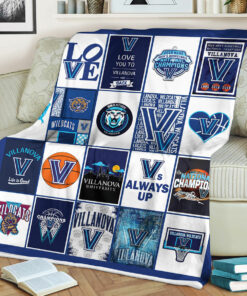 NCAA Villanova Wildcats Sherpa Fleece Blanket Gifts For Fans