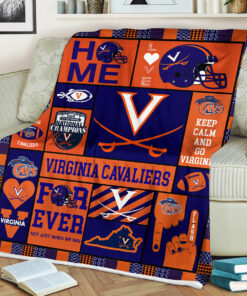 NCAA Virginia Cavaliers Sherpa Fleece Blanket Gifts For Fans