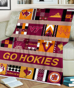 NCAA Virginia Tech Hokies Sherpa Fleece Blanket