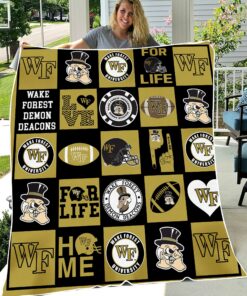 NCAA Wake Forest Demon Deacons Sherpa Fleece Blanket