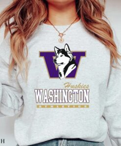 NCAA Washington Huskies Logo Athletics Sweatshirt, University of Washington Shirt, College Football, Unisex T-Shirt Sweater Hoodie