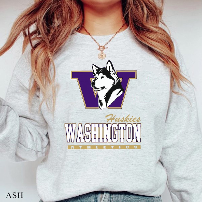 NCAA Washington Huskies Logo Athletics Sweatshirt, University of Washington Shirt, College Football, Unisex T-Shirt Sweater Hoodie