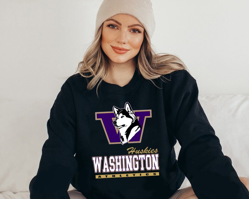 NCAA Washington Huskies Logo Athletics Sweatshirt, University of Washington Shirt, College Football, Unisex T-Shirt Sweater Hoodie