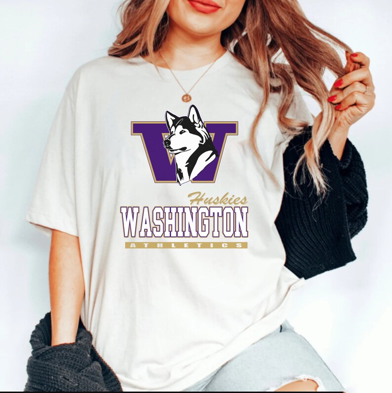 NCAA Washington Huskies Logo Athletics Sweatshirt, University of Washington Shirt, College Football, Unisex T-Shirt Sweater Hoodie