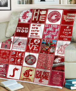 NCAA Washington State Cougars Sherpa Fleece Blanket
