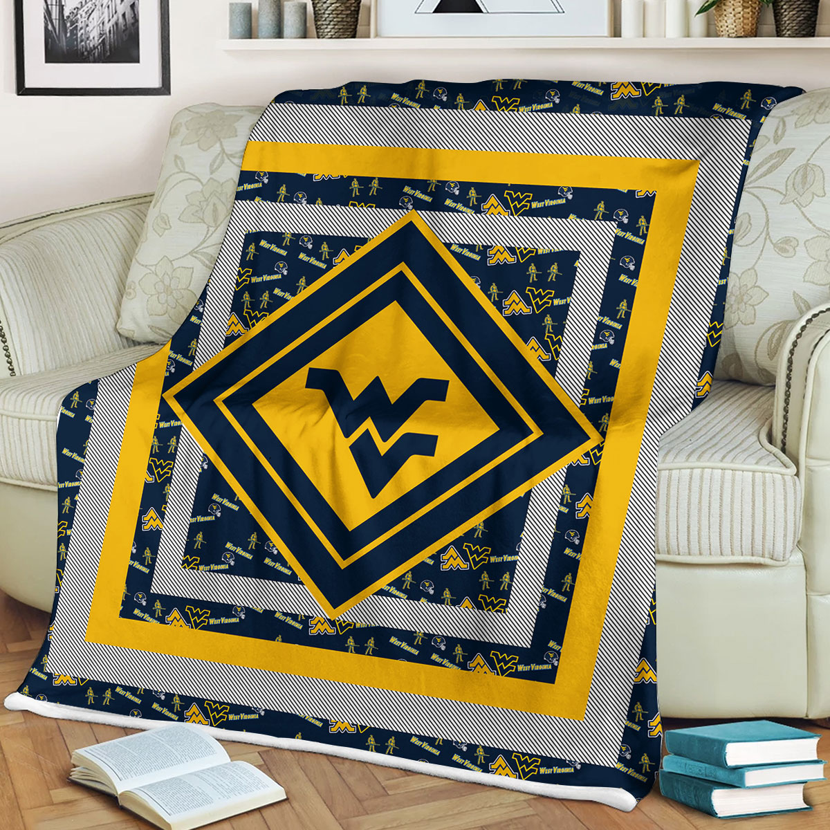 NCAA West Virginia Mountaineers Sherpa Fleece Blanket