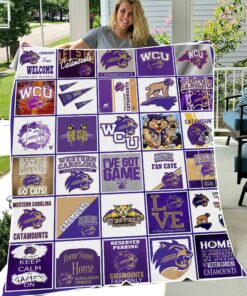 NCAA Western Carolina Catamounts Sherpa Fleece Blanket Gifts for Fans