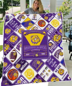 NCAA Western Illinois Leathernecks Sherpa Fleece Blanket