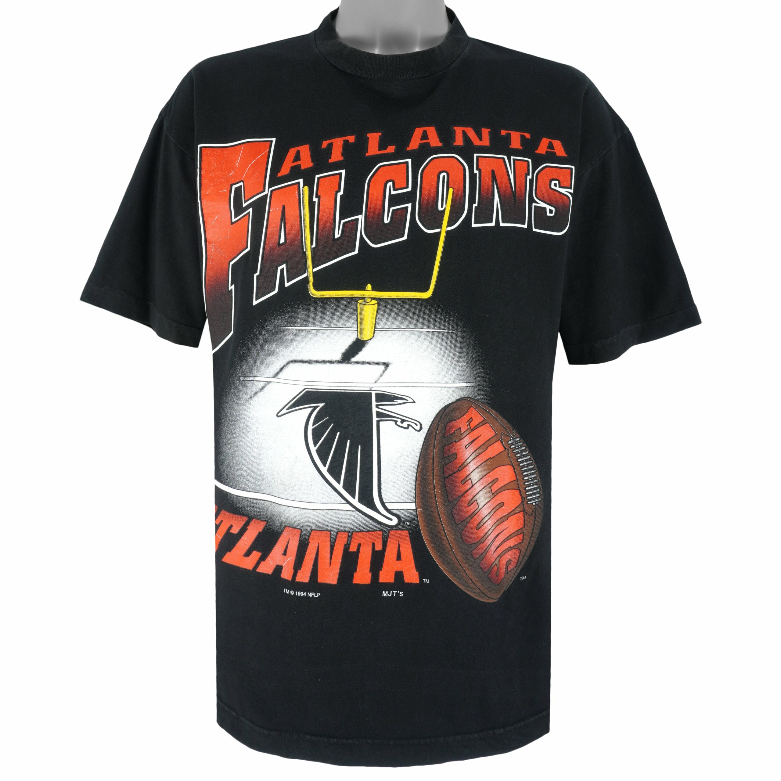 NFL Atlanta Falcons Spell-Out T-Shirt 1994 Vintage Style Hoodie Sweatshirt Reprinted Full Size Gifts for Fans