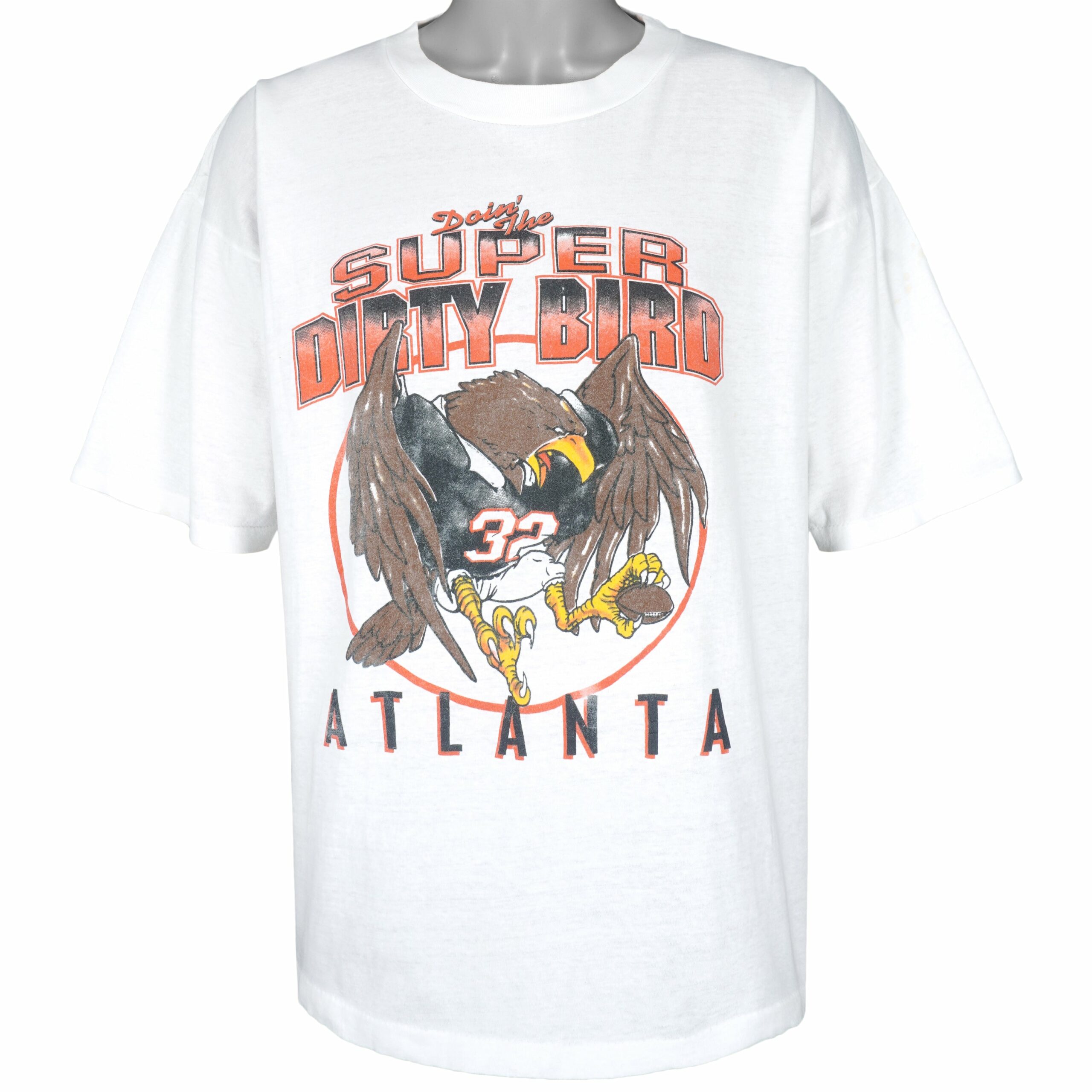NFL Atlanta Falcons Super Dirty Bird T-Shirt 1990s Vintage Style Hoodie Sweatshirt Reprinted Full Size Gifts for Fans