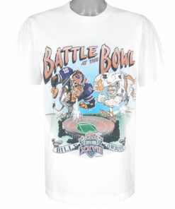 NFL Battle At The Bowl Bills VS Cowboys T-Shirt 1992 Vintage Style Hoodie Sweatshirt Reprinted Full Size Gifts for Fans