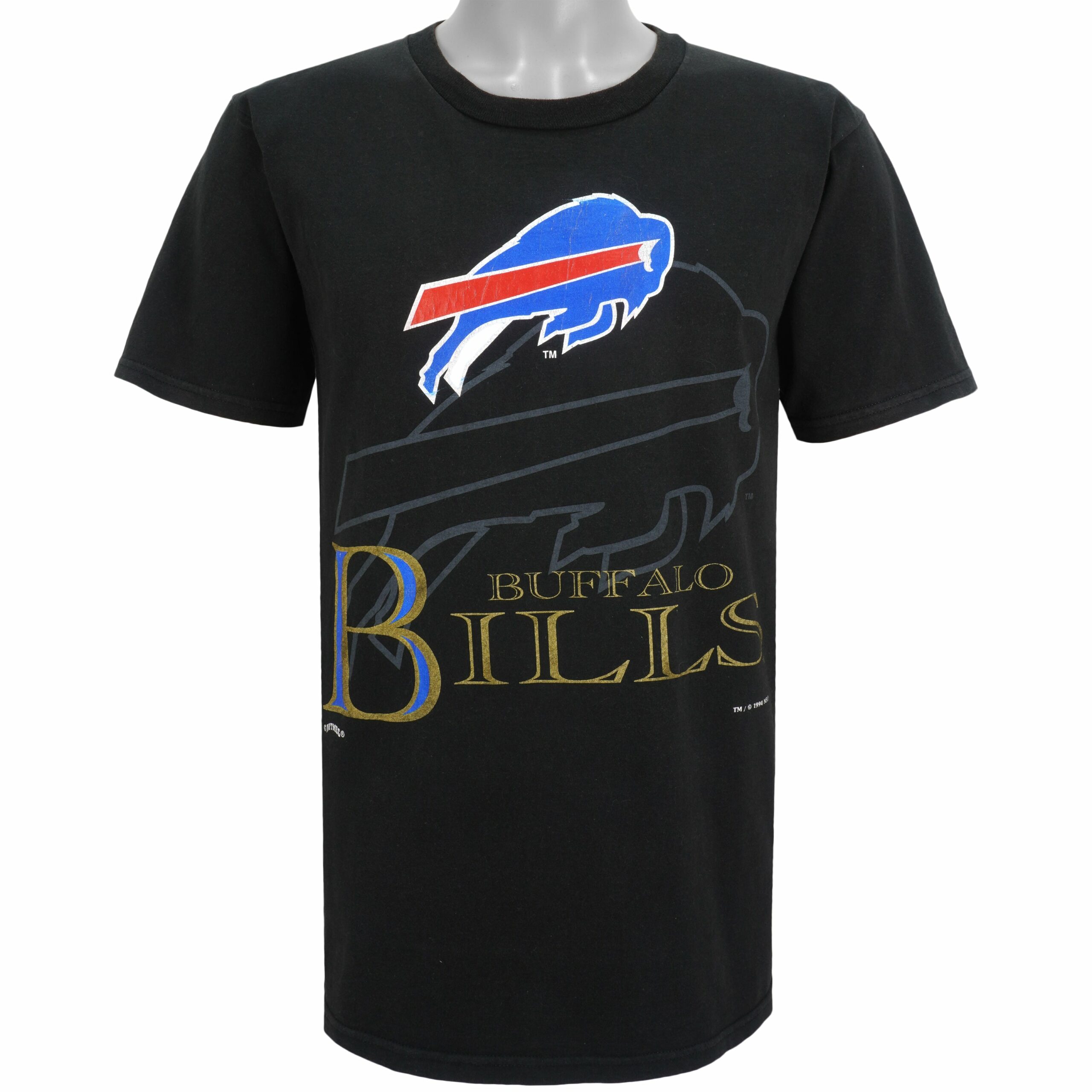 NFL Buffalo Bills Big Logo T-Shirt 1994 Vintage Style Hoodie Sweatshirt Reprinted Full Size Gifts for Fans