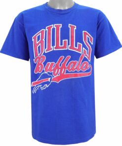 NFL Buffalo Bills Big Spell-Out T-Shirt 1990s Vintage Style Hoodie Sweatshirt Reprinted Full Size Gifts for Fans