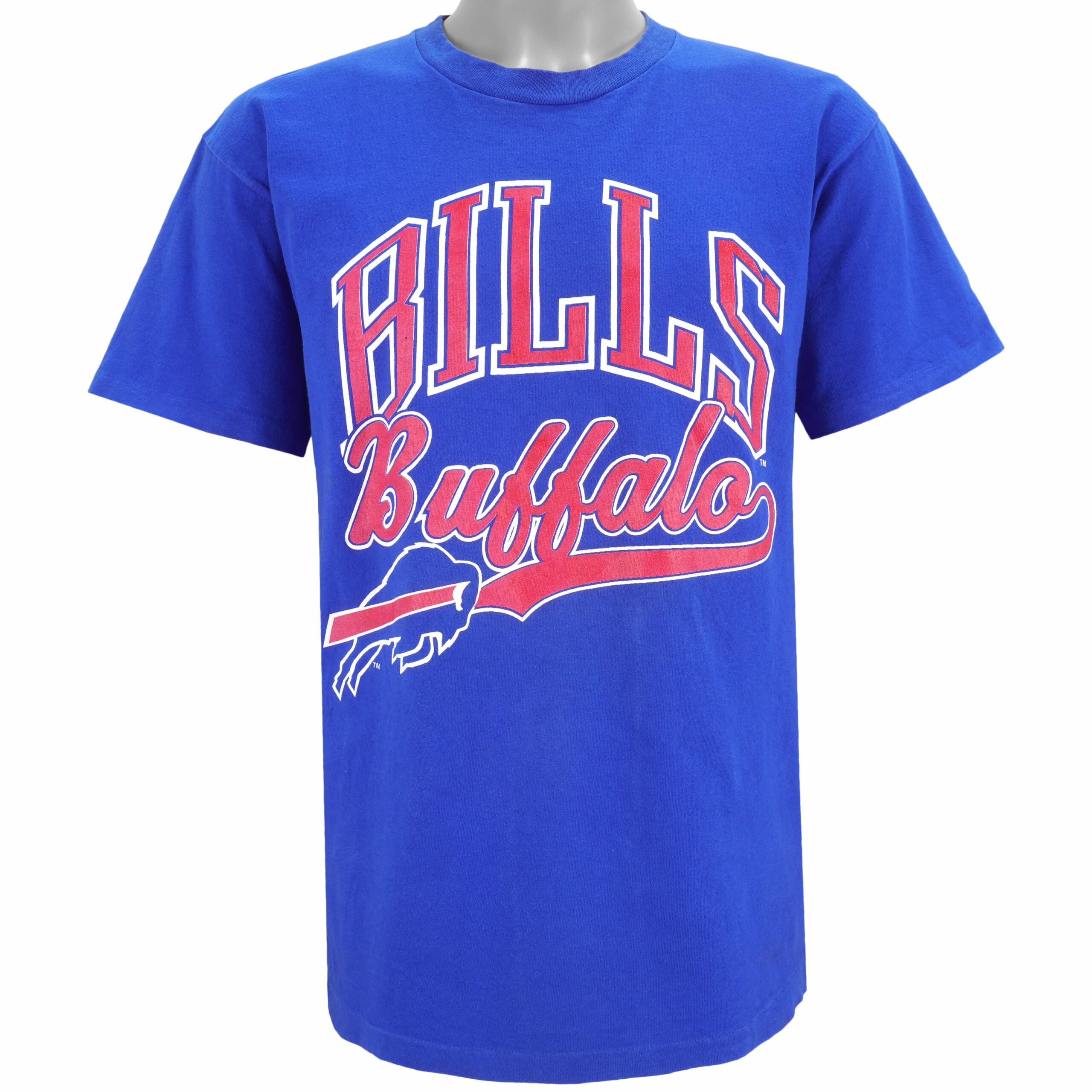 NFL Buffalo Bills Big Spell-Out T-Shirt 1990s Vintage Style Hoodie Sweatshirt Reprinted Full Size Gifts for Fans