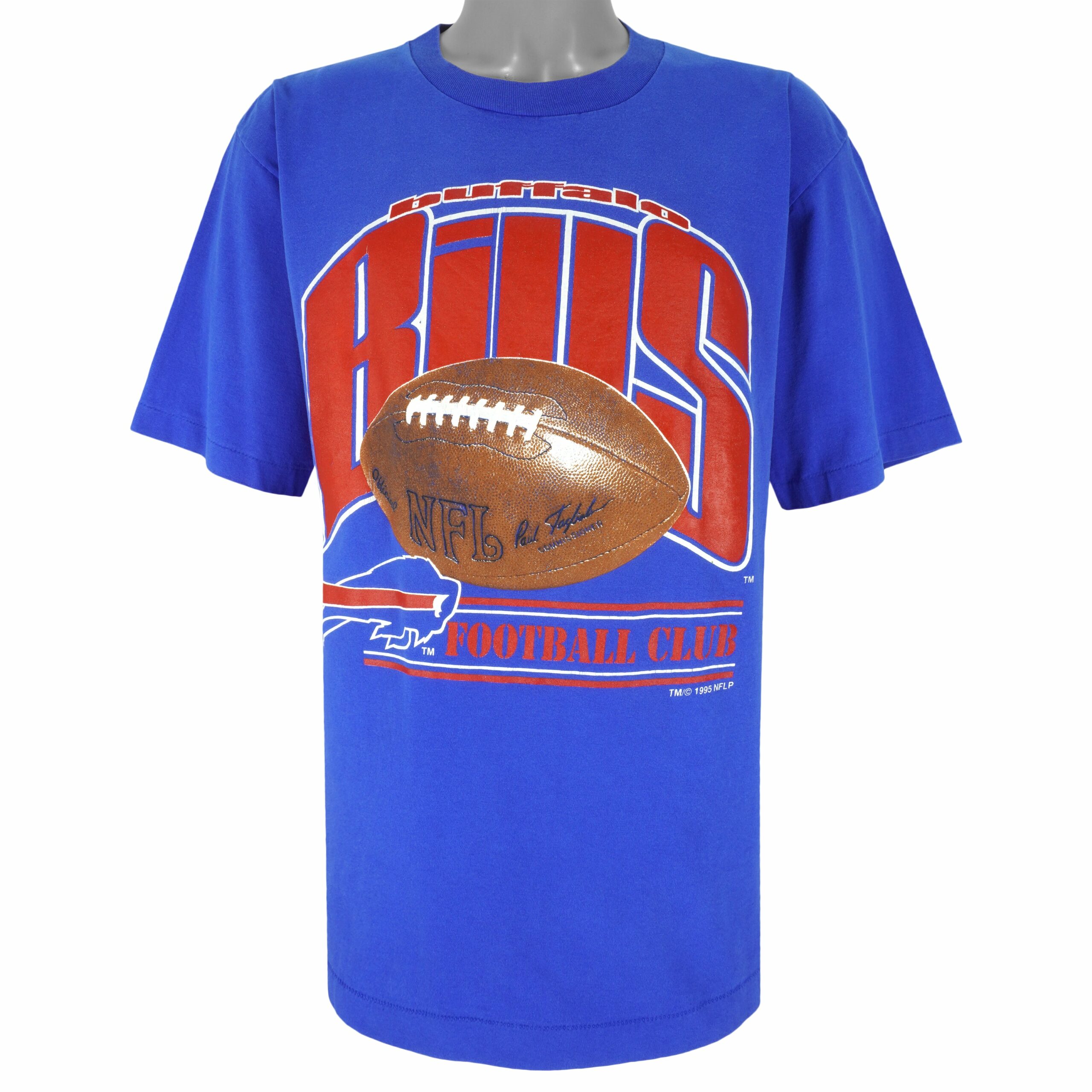 NFL Buffalo Bills Big Spell-Out T-Shirt 1995 Vintage Style Hoodie Sweatshirt Reprinted Full Size Gifts for Fans